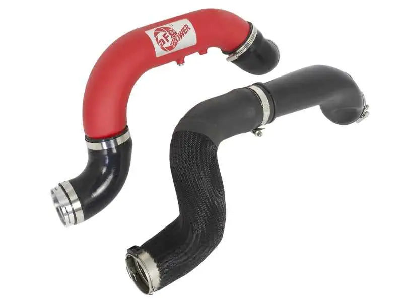 aFe BladeRunner 3in Red IC Tube Cold Side w/ Coupling & Clamp Kit 2016 GM Colorado/Canyon 2.8L 