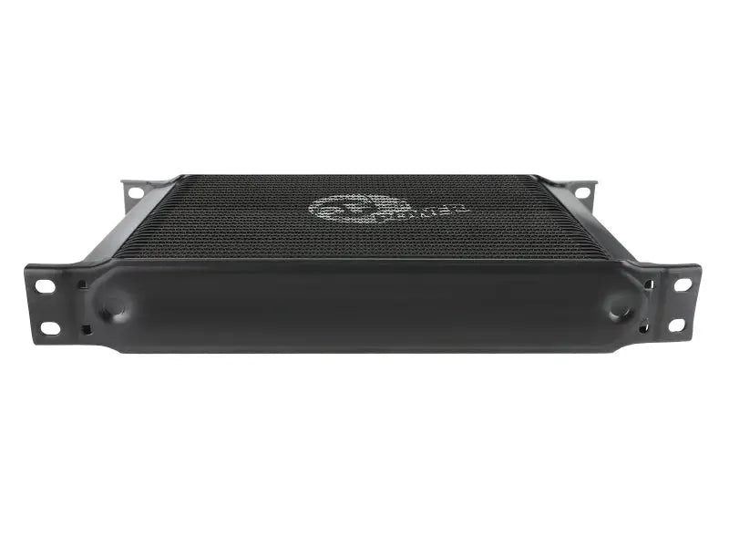 Black transmission cooler for Chevy Silverado 1500 aFe Bladerunner oil cooler kit