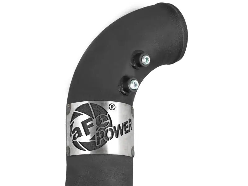 Black curved intake outlet tube for Ford diesel AFE Bladerunner Intercooler 3in outlet tube