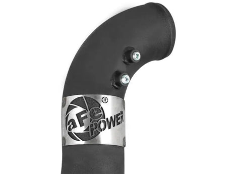 Black curved intake outlet tube for Ford diesel AFE Bladerunner Intercooler 3in outlet tube