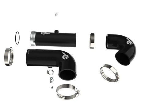 aFe BladeRunner Intercooler Hot & Cold Side Tubes Combo 20-21 GM Trucks 3.0L (td) - Black - Truck Automotive