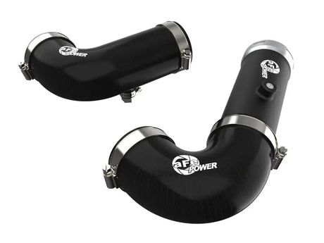 aFe BladeRunner Intercooler Hot & Cold Side Tubes Combo 20-21 GM Trucks 3.0L (td) - Black - Truck Automotive