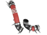 Red and black bladerunner intercooler tube with metal clamps for 2017 Honda Civic Type R
