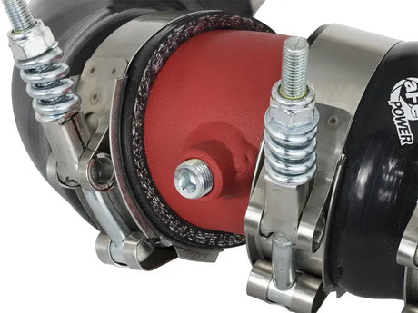 Automotive hose connection with clamps on aFe Bladerunner Intercooler Tube for Honda Civic Type R
