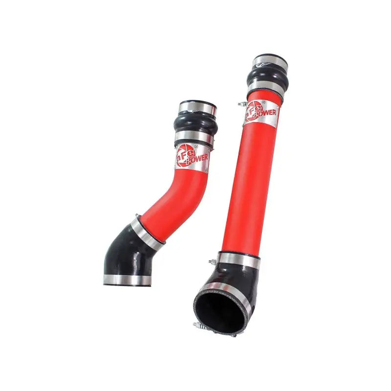 aFe 46-20064-R aFe Bladerunner Intercooler Tubes Hot & Cold Side 3.5in 94-02 Dodge Diesel Trucks L6-5.9L (td) - Red