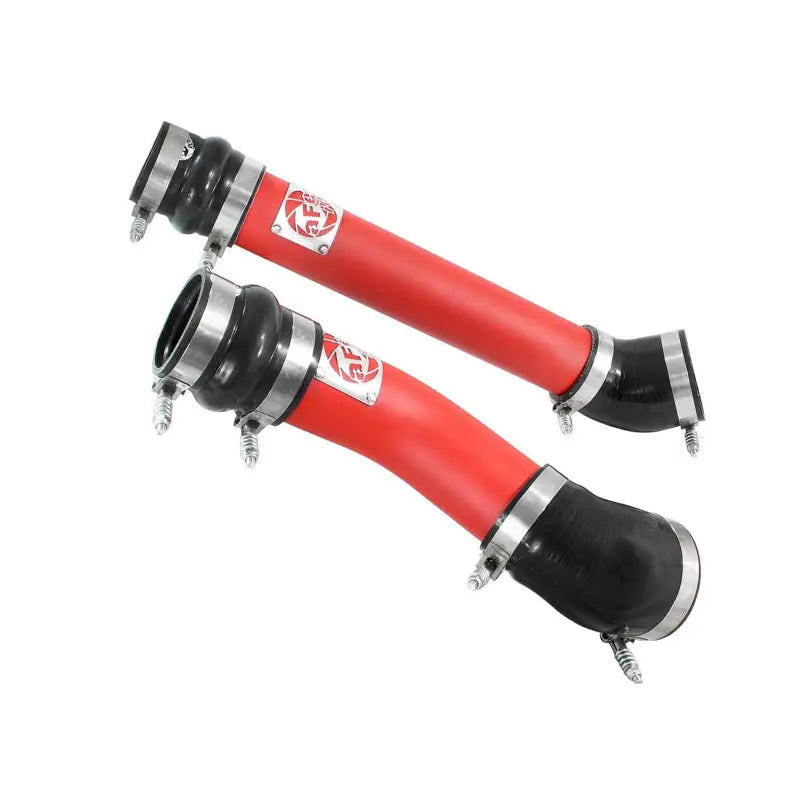 aFe 46-20064-R aFe Bladerunner Intercooler Tubes Hot & Cold Side 3.5in 94-02 Dodge Diesel Trucks L6-5.9L (td) - Red