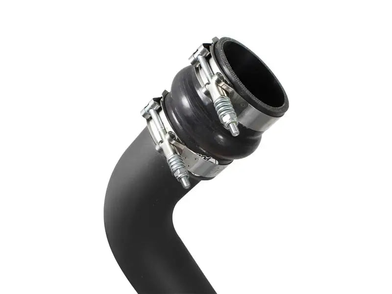 Black rubber hose with metal clamps for afe Bladerunner intercoolers cold side F-250
