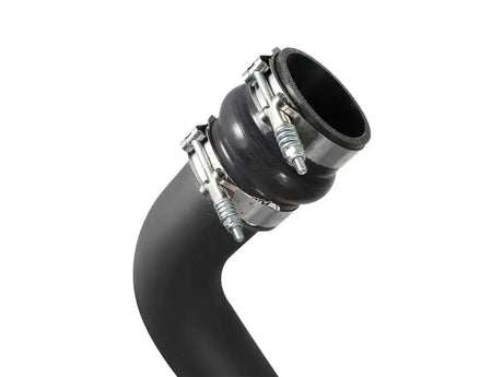 Black rubber hose with metal clamps for afe Bladerunner intercoolers cold side F-250