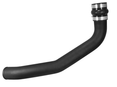 Black rubber hose with metal clamps for afe bladerunner intercoolers on Ford F-250 99-03