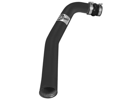 Black intake tube with hose clamps for afe bladerunner intercoolers on Ford F-250 V8 7.3L