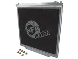 Silver radiator with black core for aFe BladeRunner Street Series Radiator V8 6.0L