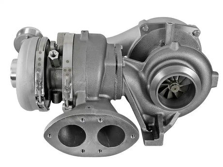 Gray metal aFe BladeRunner Street Series Turbocharger for Ford Diesel Trucks 08-10 V8-6.4L