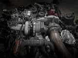 Complex diesel engine assembly for aFe BladeRunner Street Series turbocharger on Ford V8-6.4L trucks