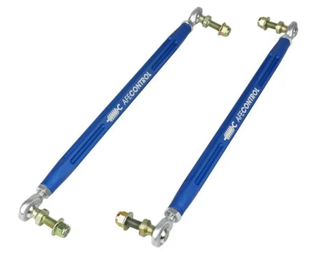 Blue adjustable control arms with silver ends and gold bolts for Toyota Supra afe control
