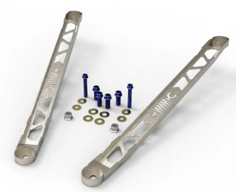 Aluminum suspension arms with titanium bolts for Toyota GR Supra suspension strut brace
