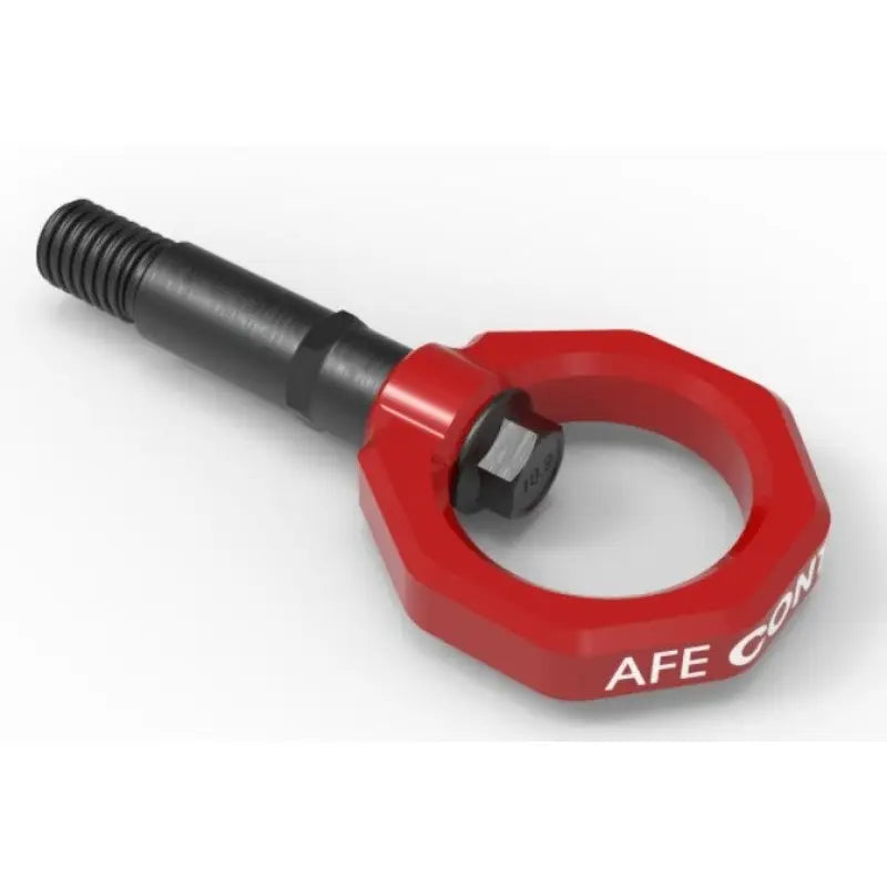 aFe 450-721002-R aFe Control Rear Tow Hook Red 20-21 Toyota GR Supra (A90)