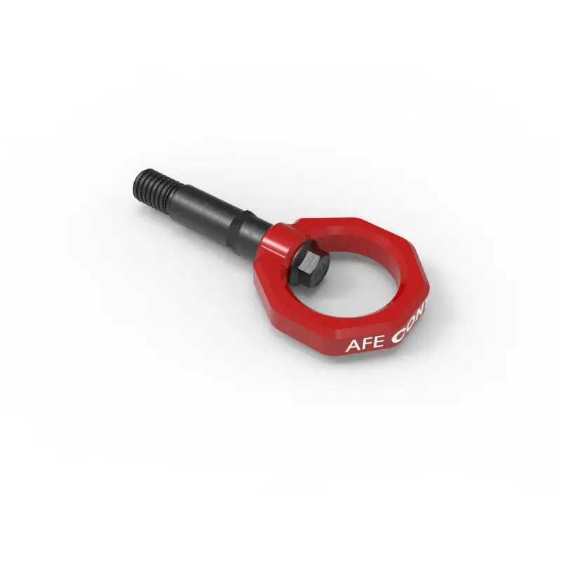 aFe 450-721002-R aFe Control Rear Tow Hook Red 20-21 Toyota GR Supra (A90)