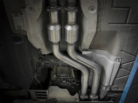 Shiny metal aFe Direct Fit Catalytic Converter for BMW Z4 M Roadster E85/E86
