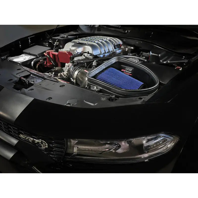 aFe 57-10027R aFe Dodge Charger SRT Hellcat Redeye 21-23 V8-6.2L Track Series Stage-2 Carbon Fiber Intake Pro 5R