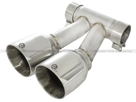 Polished stainless steel afe exhaust tip upgrade for Porsche Boxster S 987.1-987.2 H6 3.4L