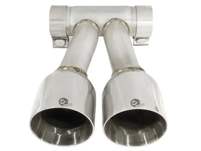 AFe exhaust tip upgrade featuring dual exhaust tips for 05-08 Porsche Boxster S