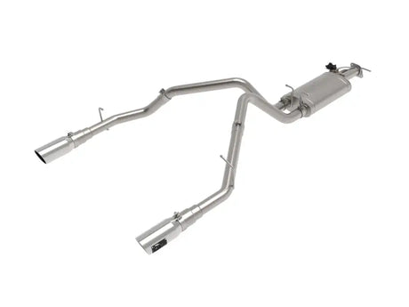 Stainless steel dual exhaust system from aFe Gemini, Gemini XV 3in for Ram 1500 V8