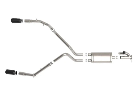 Stainless steel afe gemini XV 3in cat-back exhaust system for Ram 1500 V8 5.7L