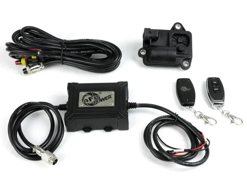 Automotive exhaust cutout kit with afe gemini, gemini xv 3in stainless steel design