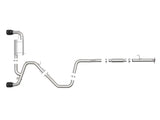 Stainless steel exhaust system for Hyundai Veloster with Takeda cat-back polished tips