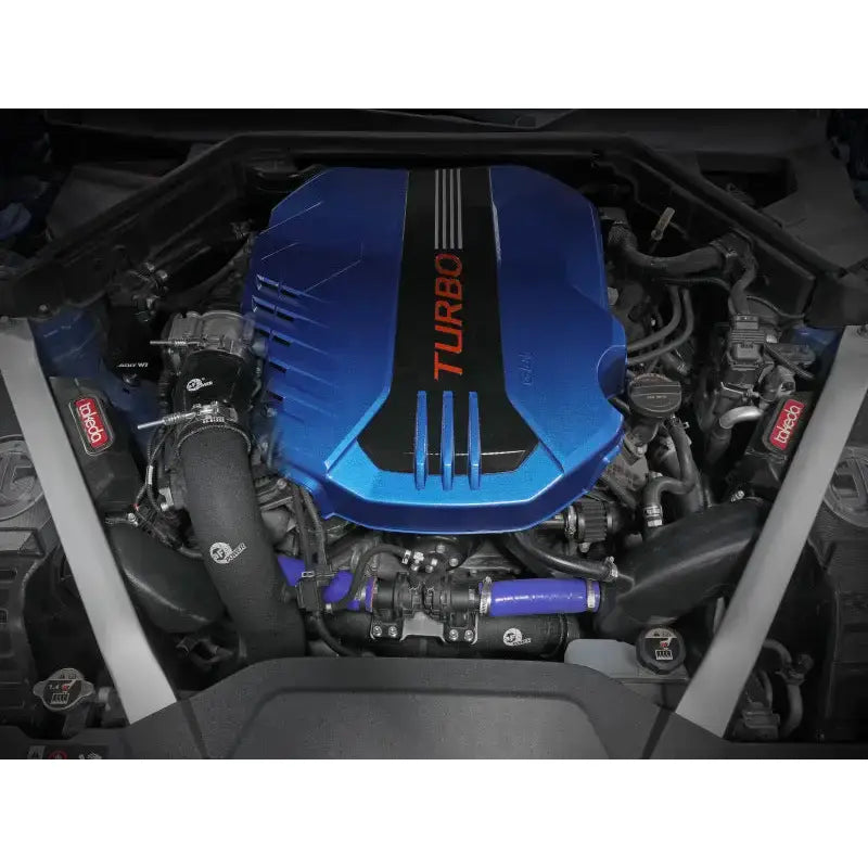 aFe Kia Stinger 18-22 V6-3.3L (tt) BladeRunner Cold Charge Pipe in black, featuring high-quality T-bolt clamps and polyester reinforced silicone couplings for superior strength, Truck & Automotive, AVADA - Best Sellers