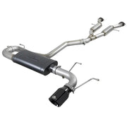 aFe 49-38078-B aFe Large Bore HD 3in 304 SS Cat-Back Exhaust w/ Black Tips 14-19 Jeep Grand Cherokee (WK2) V6-3.6L