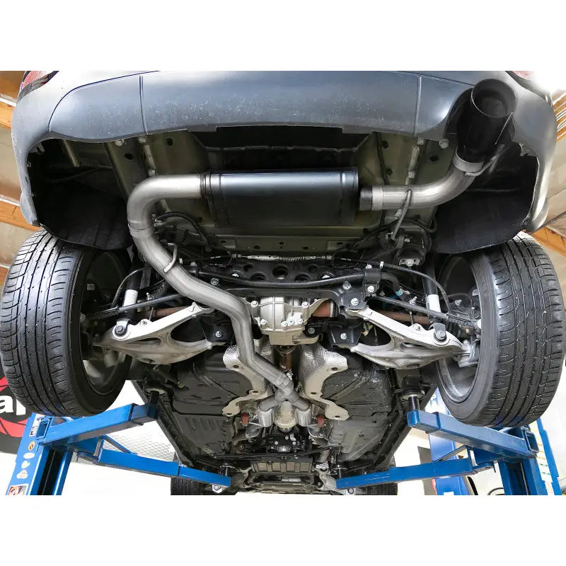 aFe 49-38078-B aFe Large Bore HD 3in 304 SS Cat-Back Exhaust w/ Black Tips 14-19 Jeep Grand Cherokee (WK2) V6-3.6L