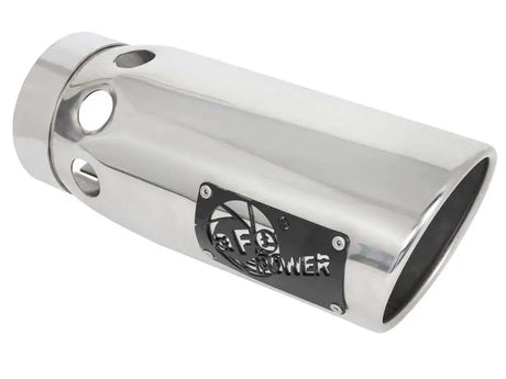 aFe Large Bore-HD 3in 409-SS DPF-Back Exhaust System w/ Polished Tip 14-19 RAM 1500 V6 3.0L (td) - Truck & Automotive