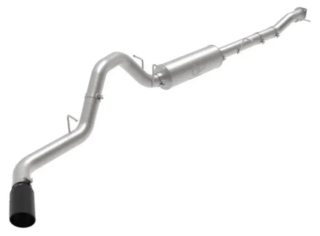aFe Large Bore-HD 3in 409SS DPF-Back Exhaust System w/ Polished Tip RAM 1500 20-21 V6-3.0 - Truck & Automotive