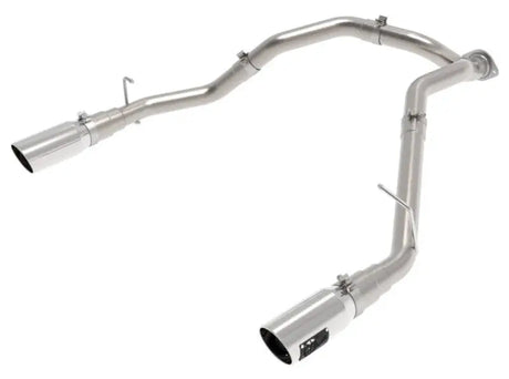 aFe Large Bore-HD 3in 409SS DPF-Back Exhaust System w/ Polished Tip RAM 1500 20-21 V6-3.0 - Truck & Automotive