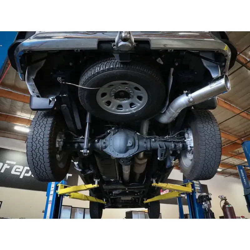 aFe Large Bore-HD 5 IN 409 SS DPF-Back Exhaust System w/Polished Tip 20-21 GM Truck V8-6.6L - & Automotive
