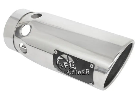aFe Large Bore-HD 5 IN 409 SS DPF-Back Exhaust System w/Polished Tip 20-21 GM Truck V8-6.6L - & Automotive