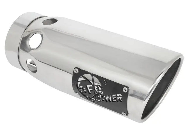 aFe Large Bore-HD 5 IN 409 SS DPF-Back Exhaust System w/Polished Tip 20-21 GM Truck V8-6.6L - & Automotive