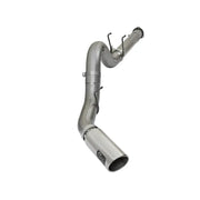 aFe 49-43090-P aFe LARGE BORE HD 5in 409-SS DPF-Back Exhaust w/Polished Tip 2017 Ford Diesel Trucks V8 6.7L (td)
