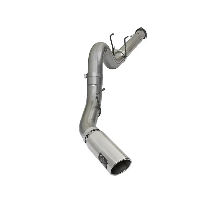 aFe 49-43090-P aFe LARGE BORE HD 5in 409-SS DPF-Back Exhaust w/Polished Tip 2017 Ford Diesel Trucks V8 6.7L (td)