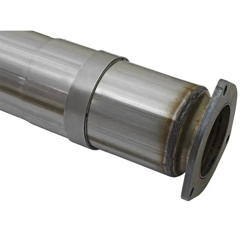 aFe 49-43090-B aFe Large Bore-HD 5in DPF Back 409 SS Exhaust System w/Black Tip 2017 Ford Diesel Trucks V8 6.7L(td)
