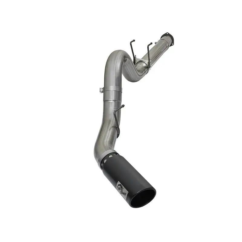 aFe 49-43090-B aFe Large Bore-HD 5in DPF Back 409 SS Exhaust System w/Black Tip 2017 Ford Diesel Trucks V8 6.7L(td)