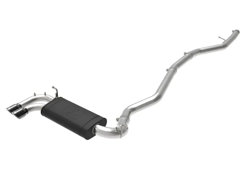 Stainless steel exhaust with black muffler for BMW 228i, afe mach force-xp upgrade