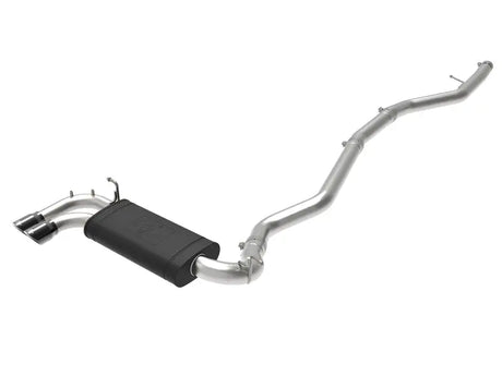 Stainless steel exhaust with black muffler for BMW 228i, afe mach force-xp upgrade