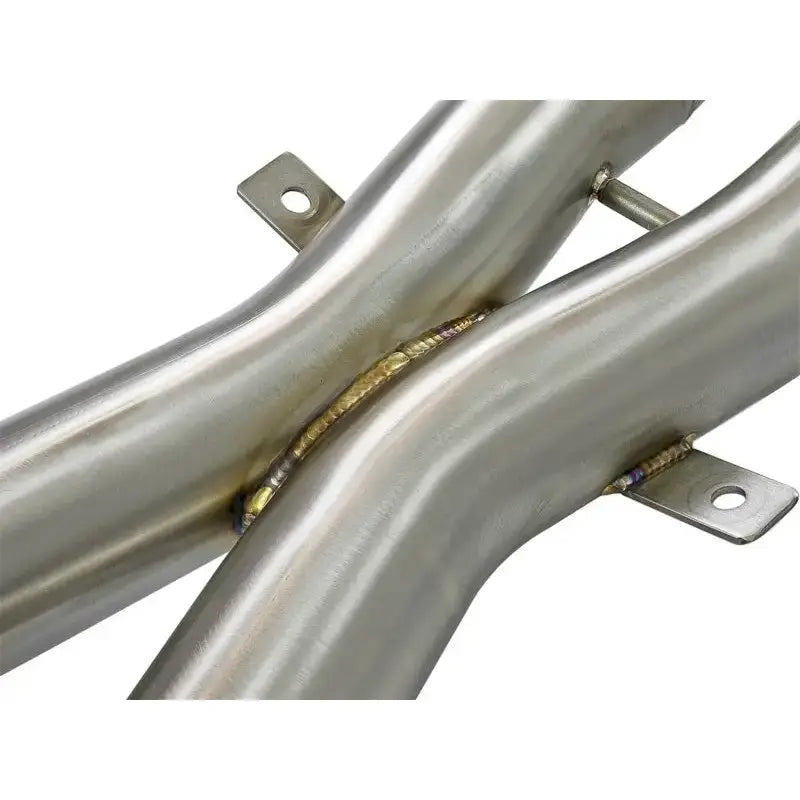 Welded stainless steel exhaust crossover for aFe Mach Force-Xp 2-1/2in exhaust system