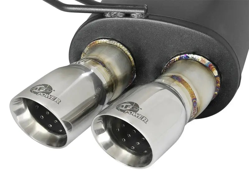 Dual-tipped performance exhaust for BMW Z4 M Coupe mach force-xp with afe mach quality