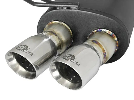 Dual-tipped performance exhaust for BMW Z4 M Coupe mach force-xp with afe mach quality