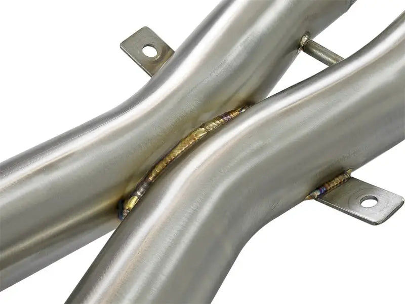 Welded stainless steel exhaust crossover for aFe Mach Force-Xp 2-1/2in exhaust system