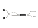 Dual exhaust system with black tip on aFe MACH for Ford Explorer V6 3.0L