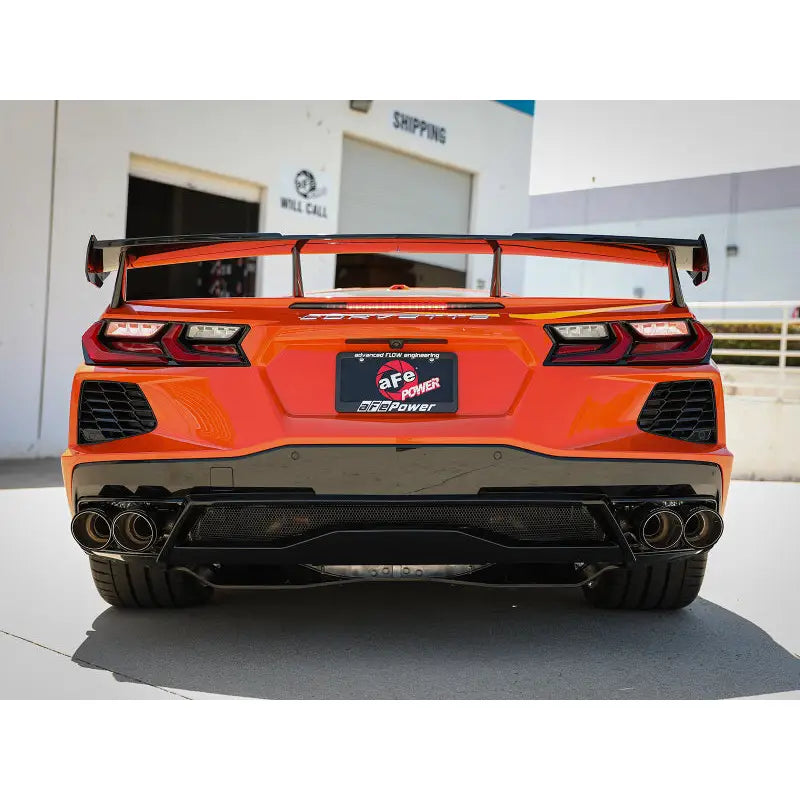aFe 49-34124-C aFe MACH Force-Xp 3" to 2-1/2" 304SS Cat-Back 2020 Chevy Corvette (C8) 6.2L - Carbon Fiber Tip